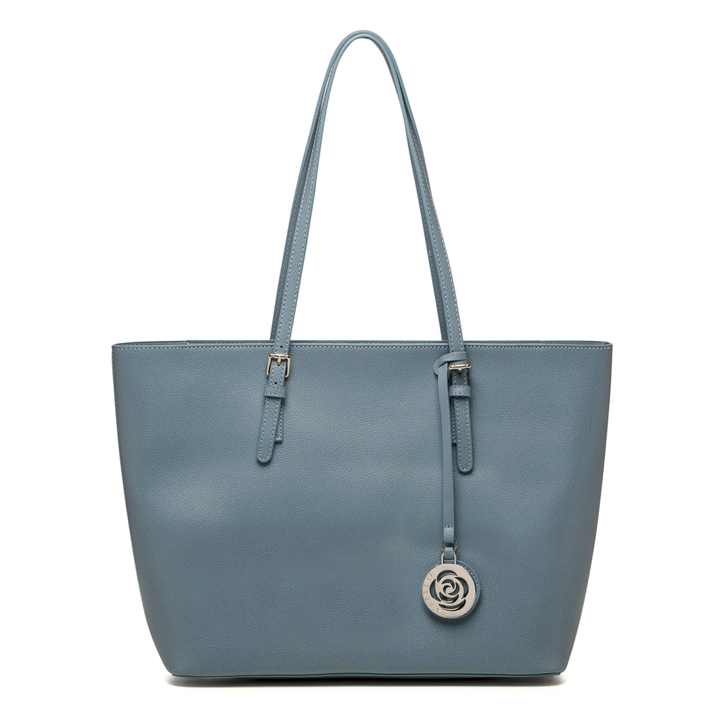 Borsa a spalla azzurra con pendente Carrera Jeans Meg