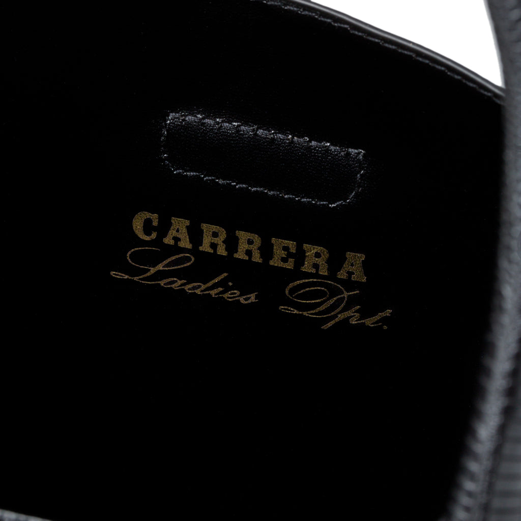 Borsa a spalla nera con piccole borchie oro Carrera Jeans Nova