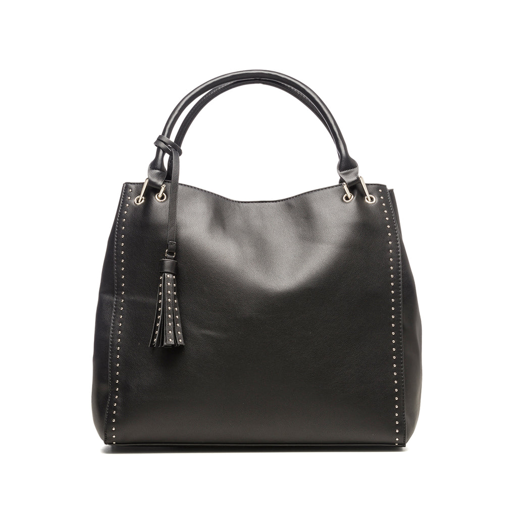 Borsa a spalla nera con piccole borchie Carrera Jeans Allie