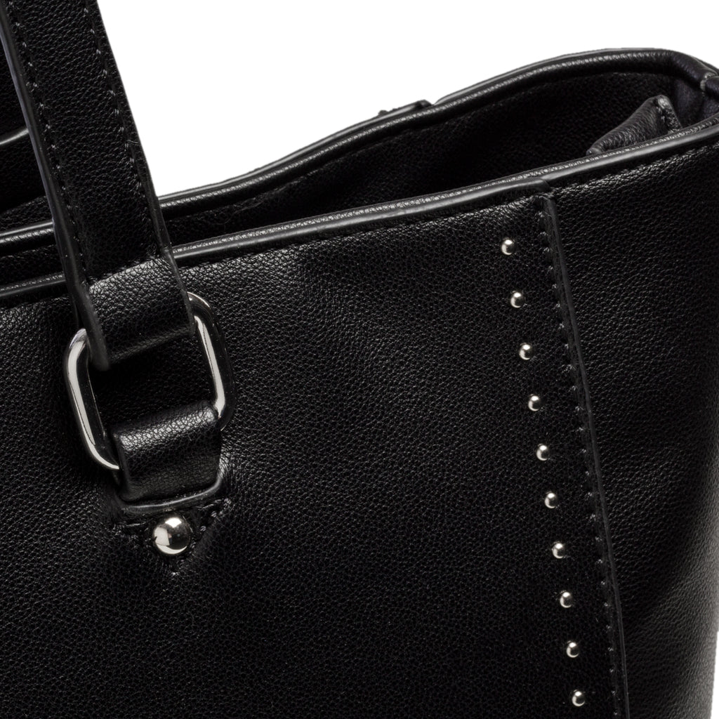 Borsa a spalla nera con piccole borchie Carrera Jeans Allie