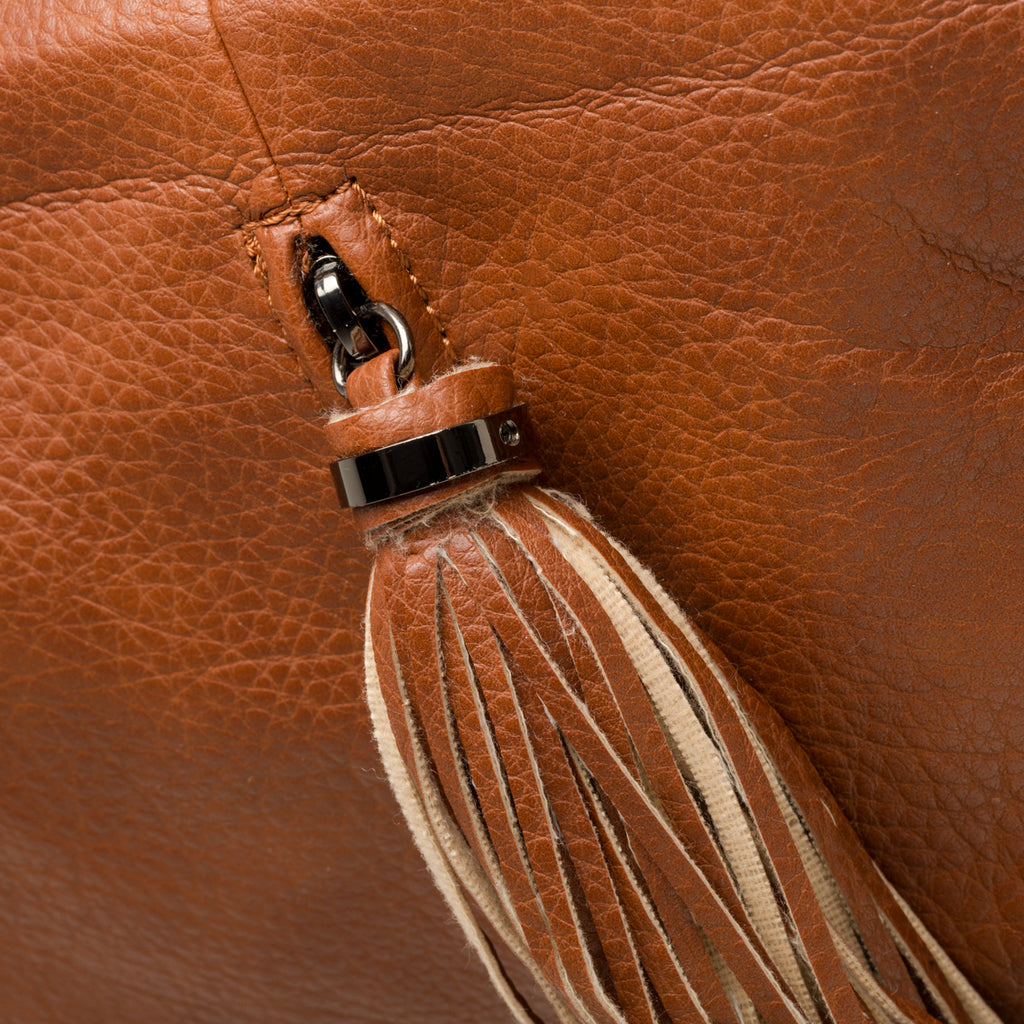 Borsa a spalla marrone in similpelle Lora Ferres