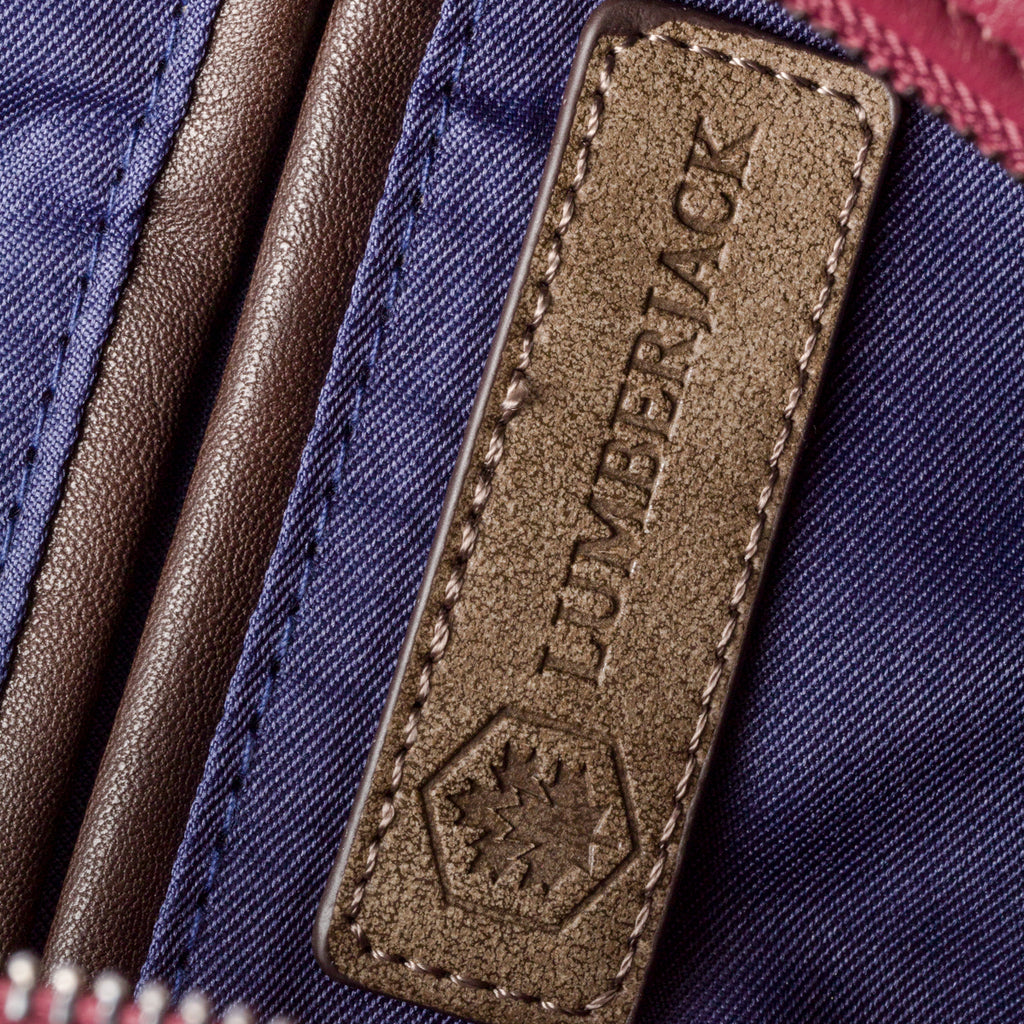 Borsa a spalla bordeaux effetto trapuntato Lumberjack Harley