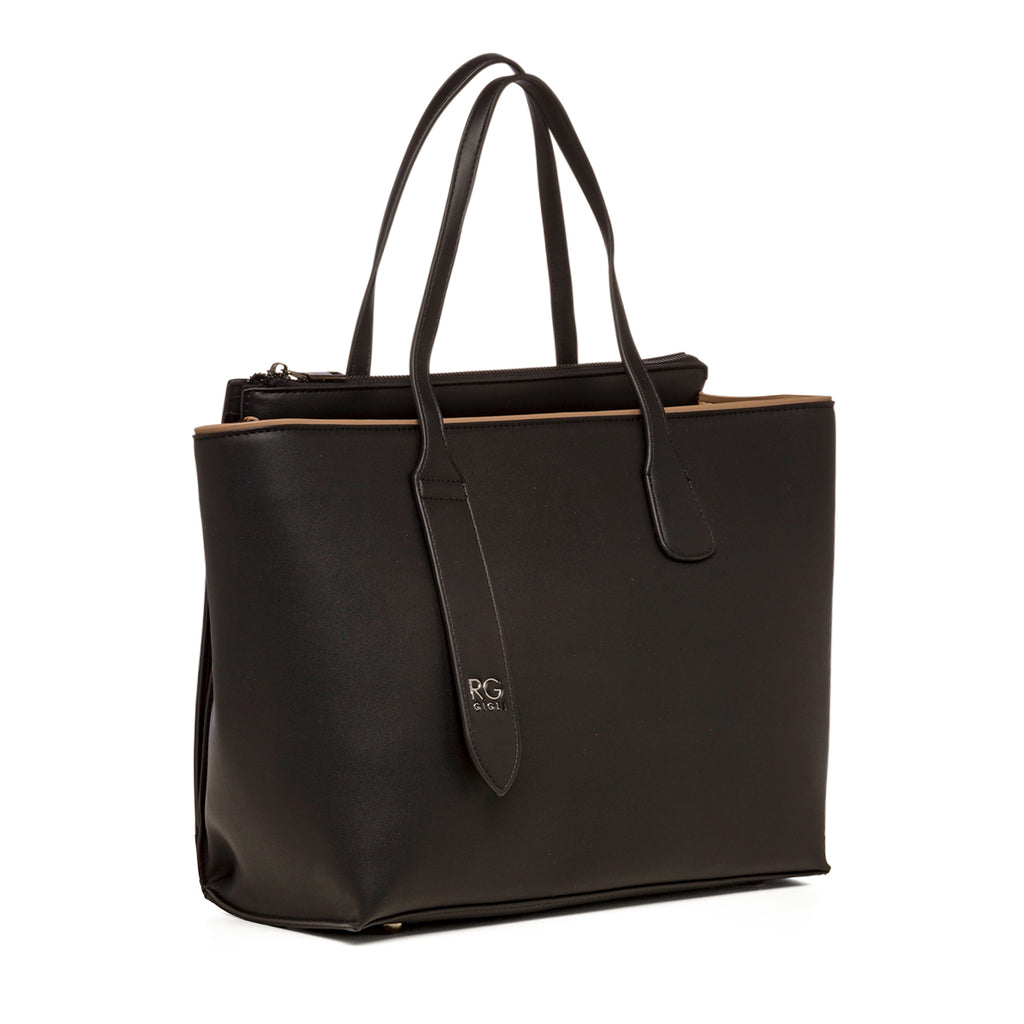 Borsa a spalla nera da donna Romeo Gigli Anastasia