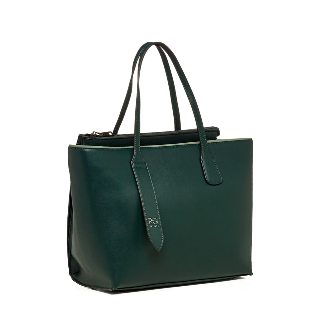Borsa a spalla verde da donna Romeo Gigli Anastasia