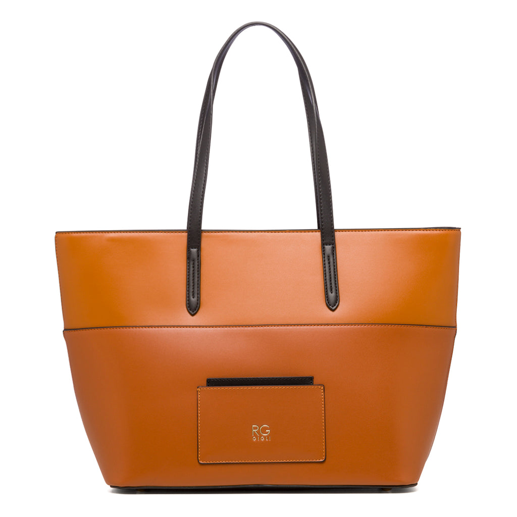 Borsa a spalla color cuoio da donna Romeo Gigli Candice