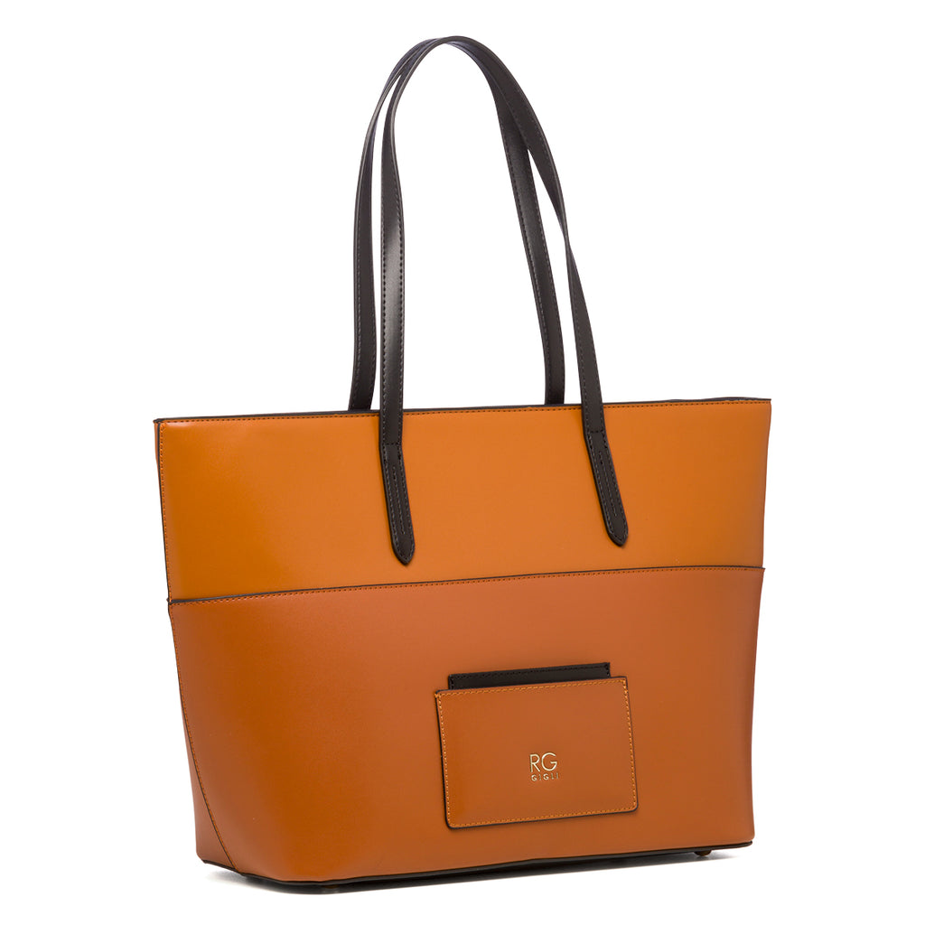 Borsa a spalla color cuoio da donna Romeo Gigli Candice