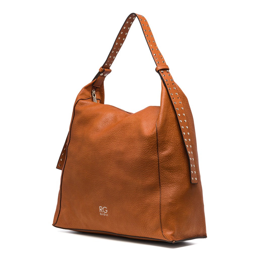 Borsa a spalla color cuoio effetto martellato Romeo Gigli Gherson