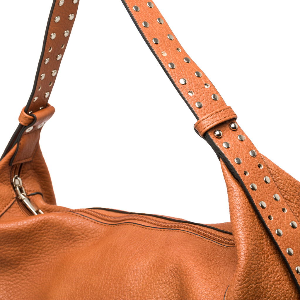 Borsa a spalla color cuoio effetto martellato Romeo Gigli Gherson