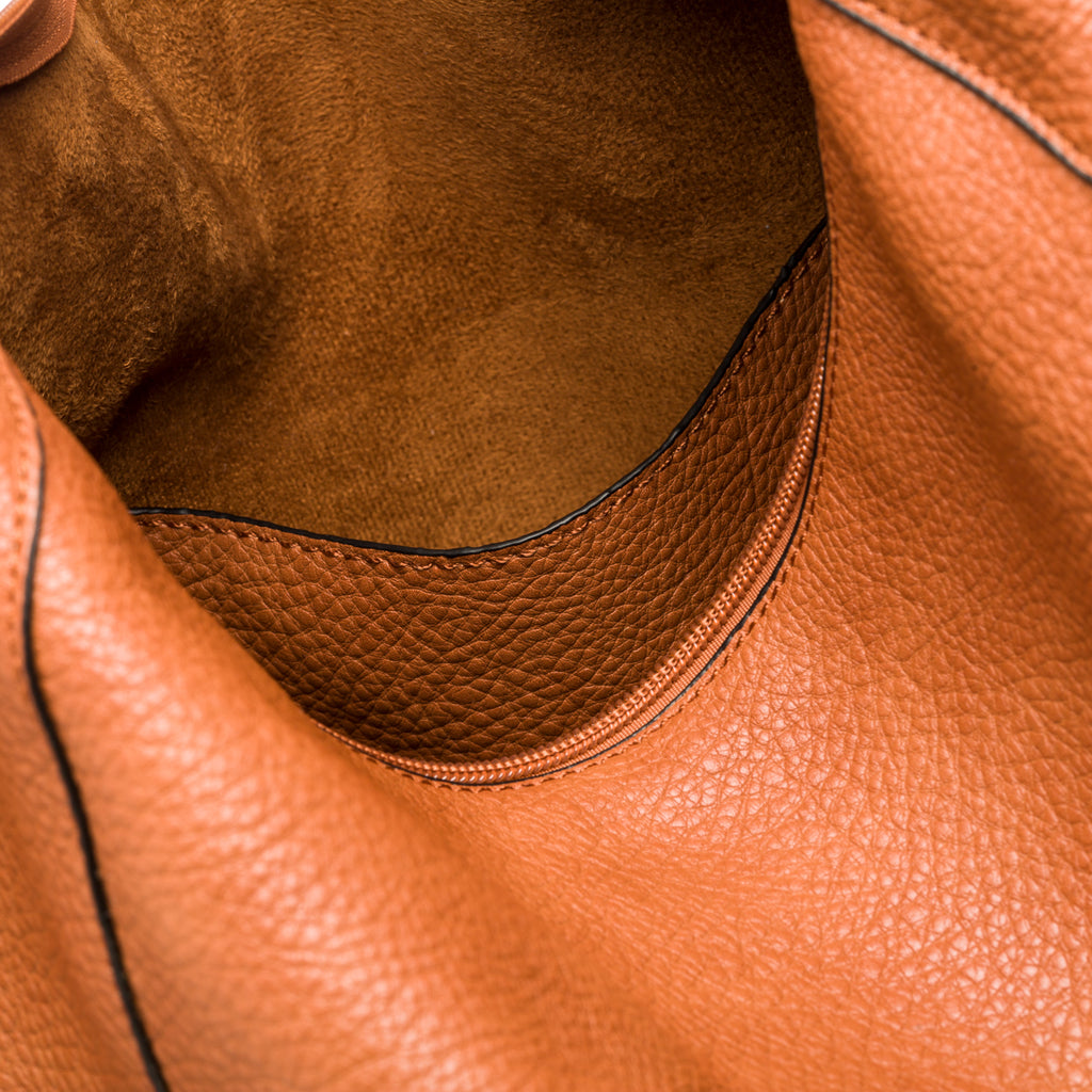 Borsa a spalla color cuoio effetto martellato Romeo Gigli Gherson