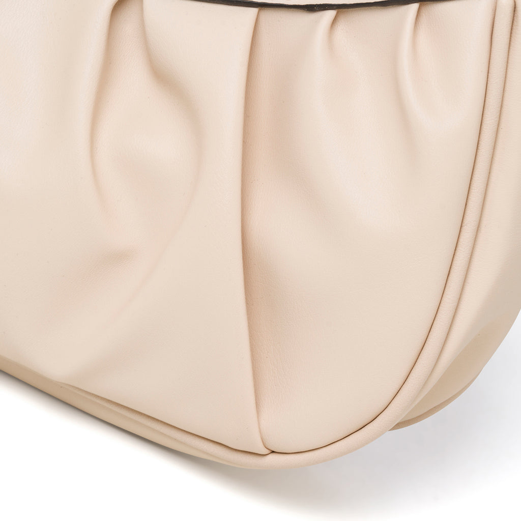 Borsa a mano rosa con manico a catena Lora Ferres