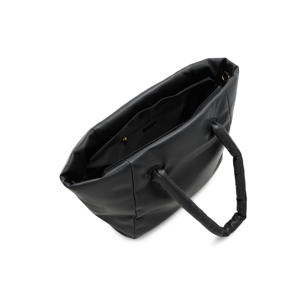 Borsa a spalla nera in pelle vegana morbida Call It Spring Cloudpuff