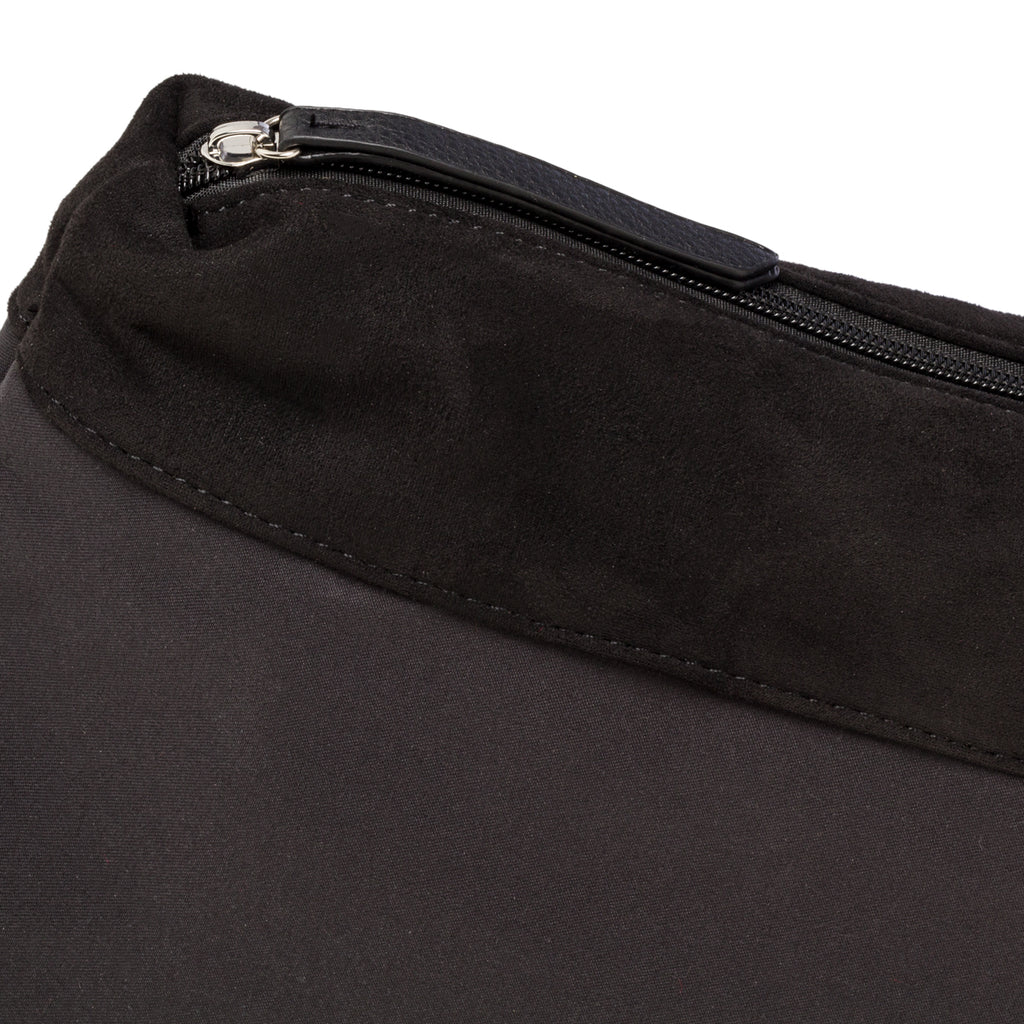 Borsa a spalla scamosciata nera da donna Swish Jeans Valentina