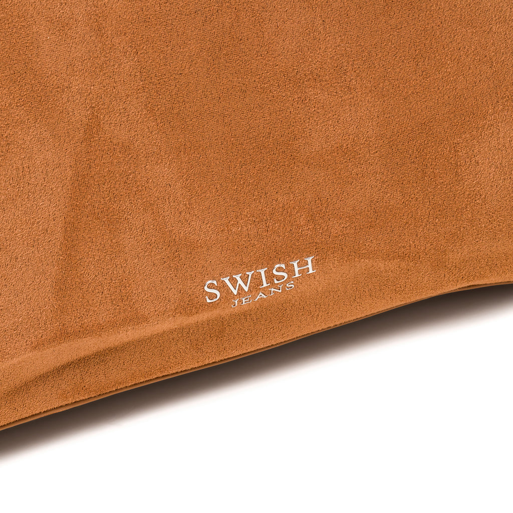 Borsa a spalla scamosciata marrone da donna Swish Jeans Valentina