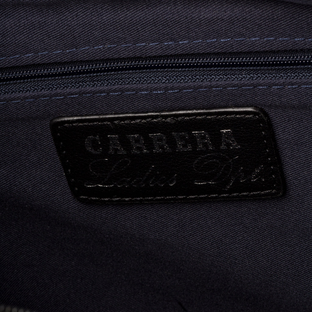 Borsa a spalla nera da donna con piccole borchie Carrera Jeans Allie