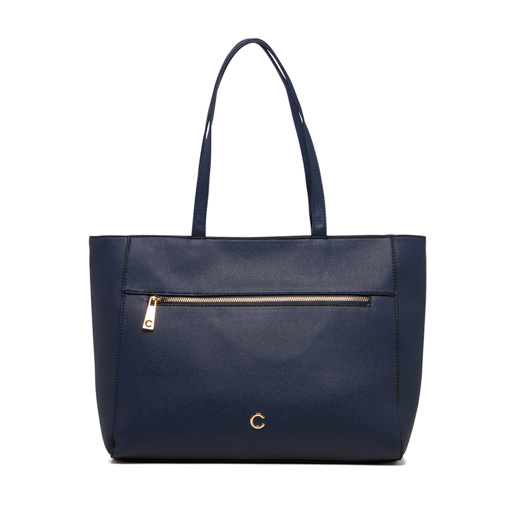 Borsa a spalla blu da donna Carrera Jeans Lily