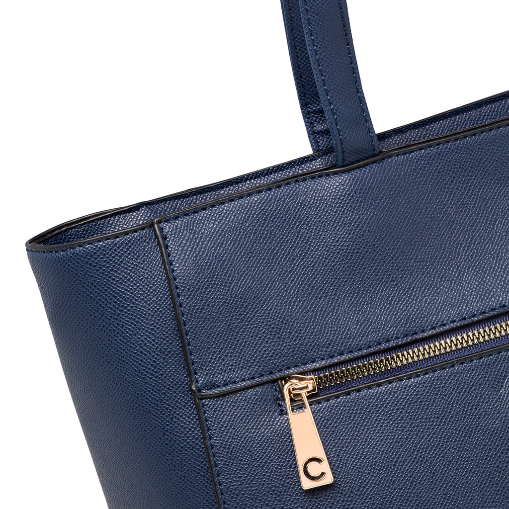 Borsa a spalla blu da donna Carrera Jeans Lily