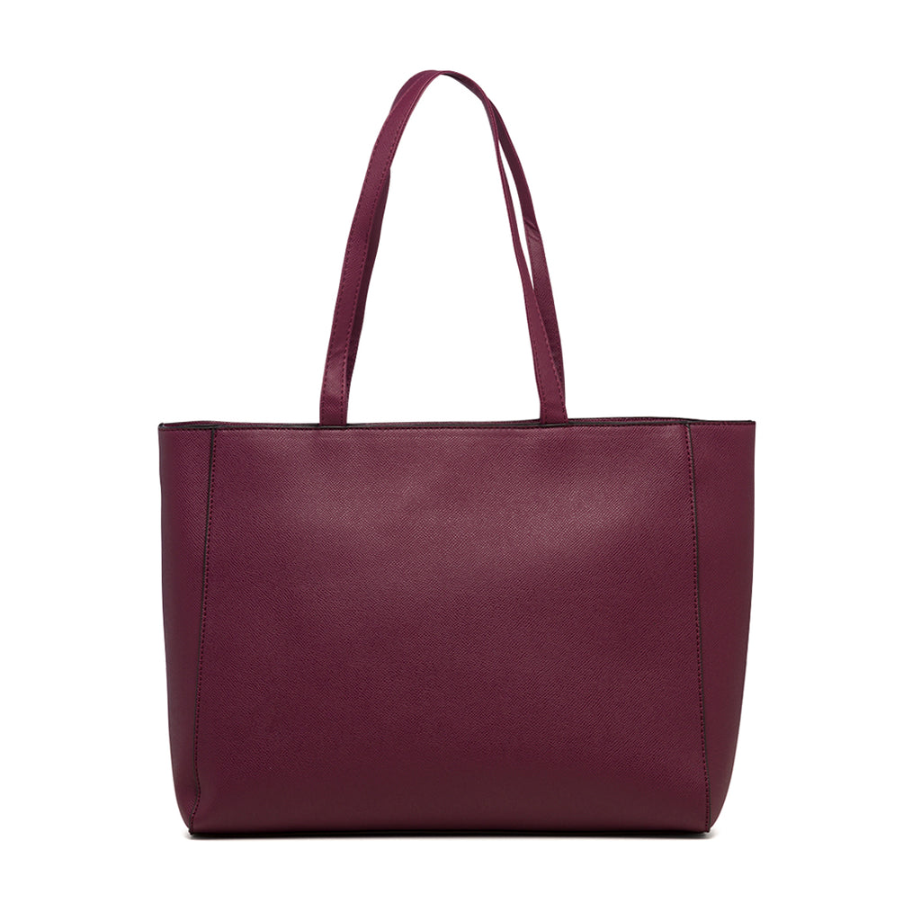 Borsa a spalla vinaccia da donna Carrera Jeans Lily