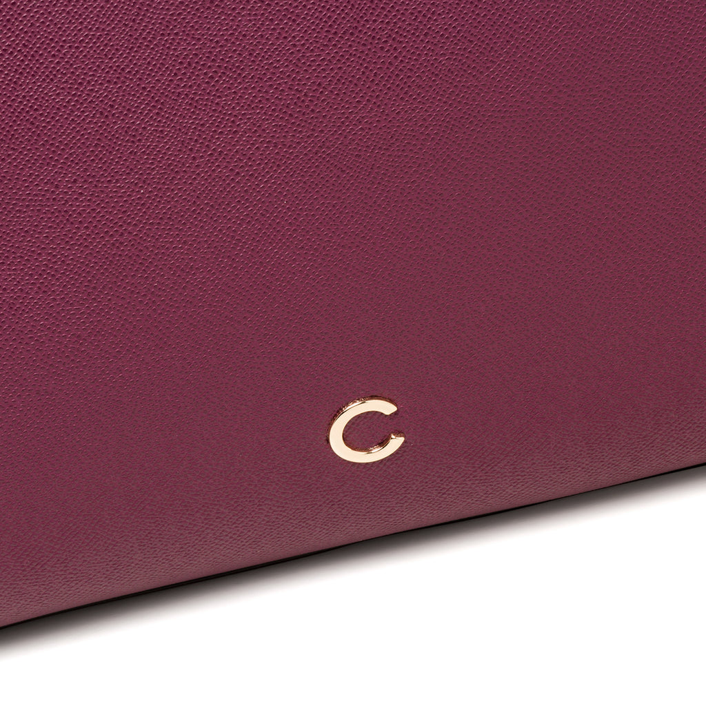 Borsa a spalla vinaccia da donna Carrera Jeans Lily