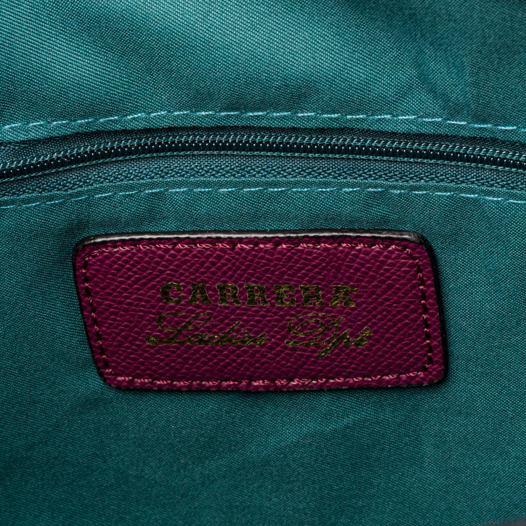 Borsa a spalla vinaccia da donna Carrera Jeans Lily