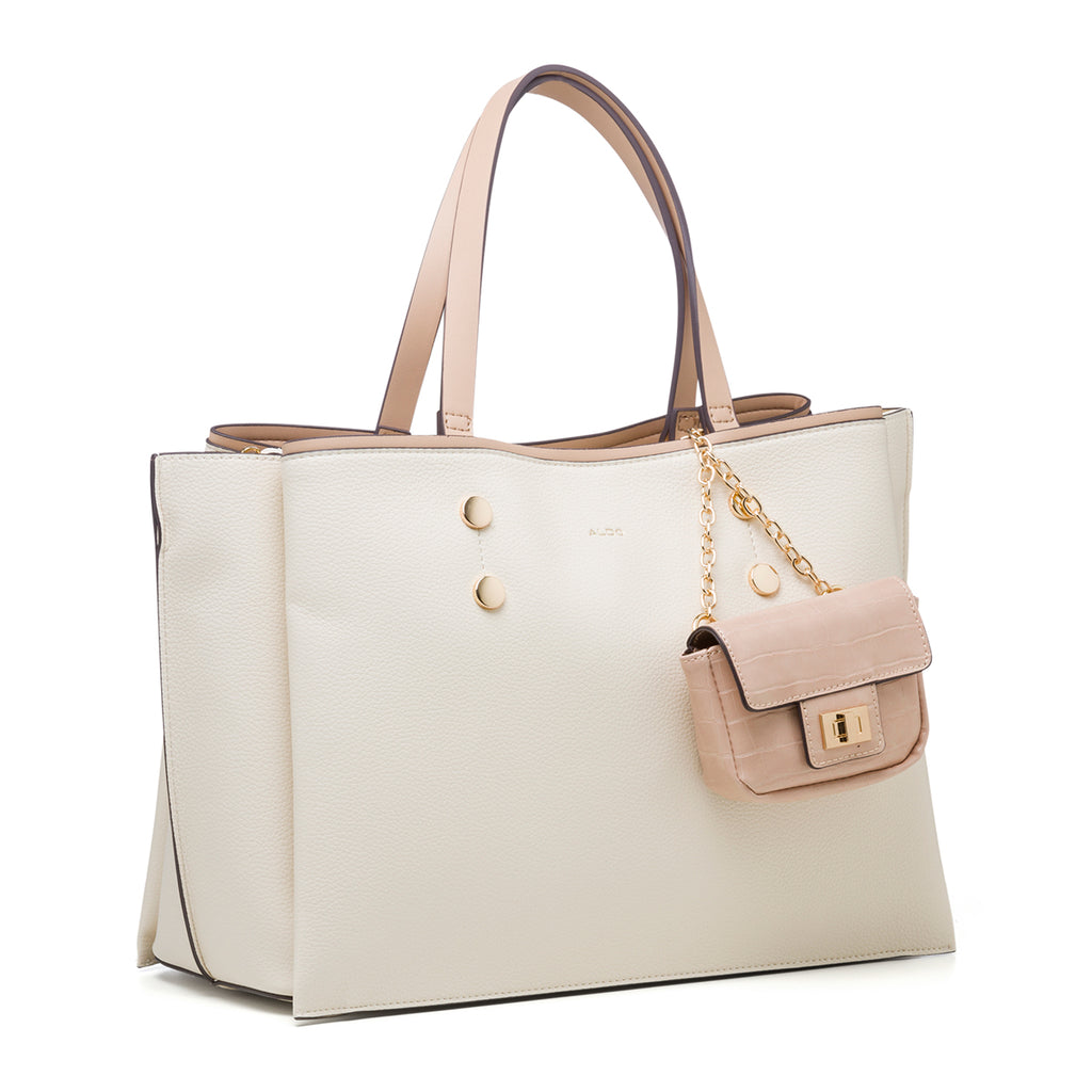 Borsa a spalla color avorio da donna con borsellino portamonete ALDO Lothaytram