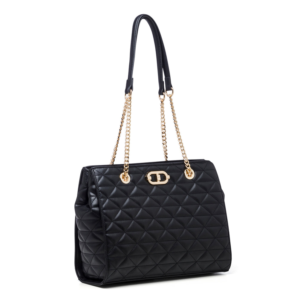 Borsa a spalla nera da donna effetto trapuntato ALDO Jazzie