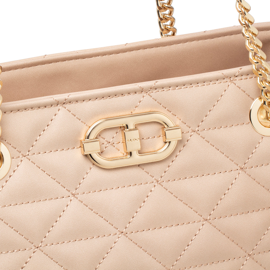 Borsa a spalla beige da donna effetto trapuntato ALDO Jazzie
