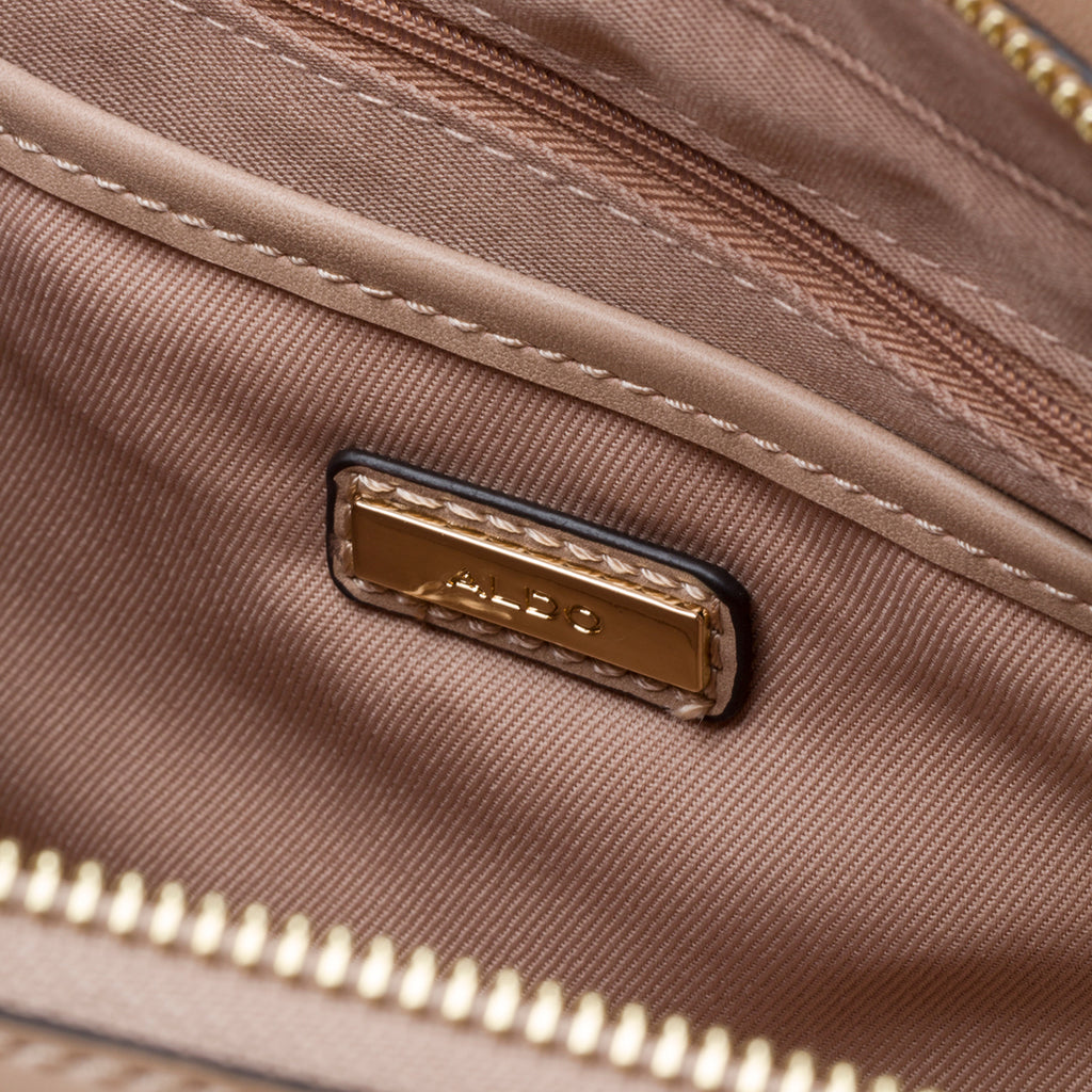 Borsa a spalla beige da donna effetto trapuntato ALDO Jazzie