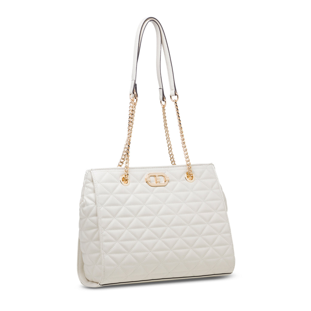 Borsa a spalla color avorio da donna effetto trapuntato ALDO Jazzie
