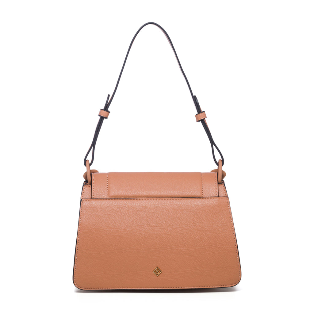 Borsa a mano rosa in pelle vegana con maxi-catena Call It Spring Rayah