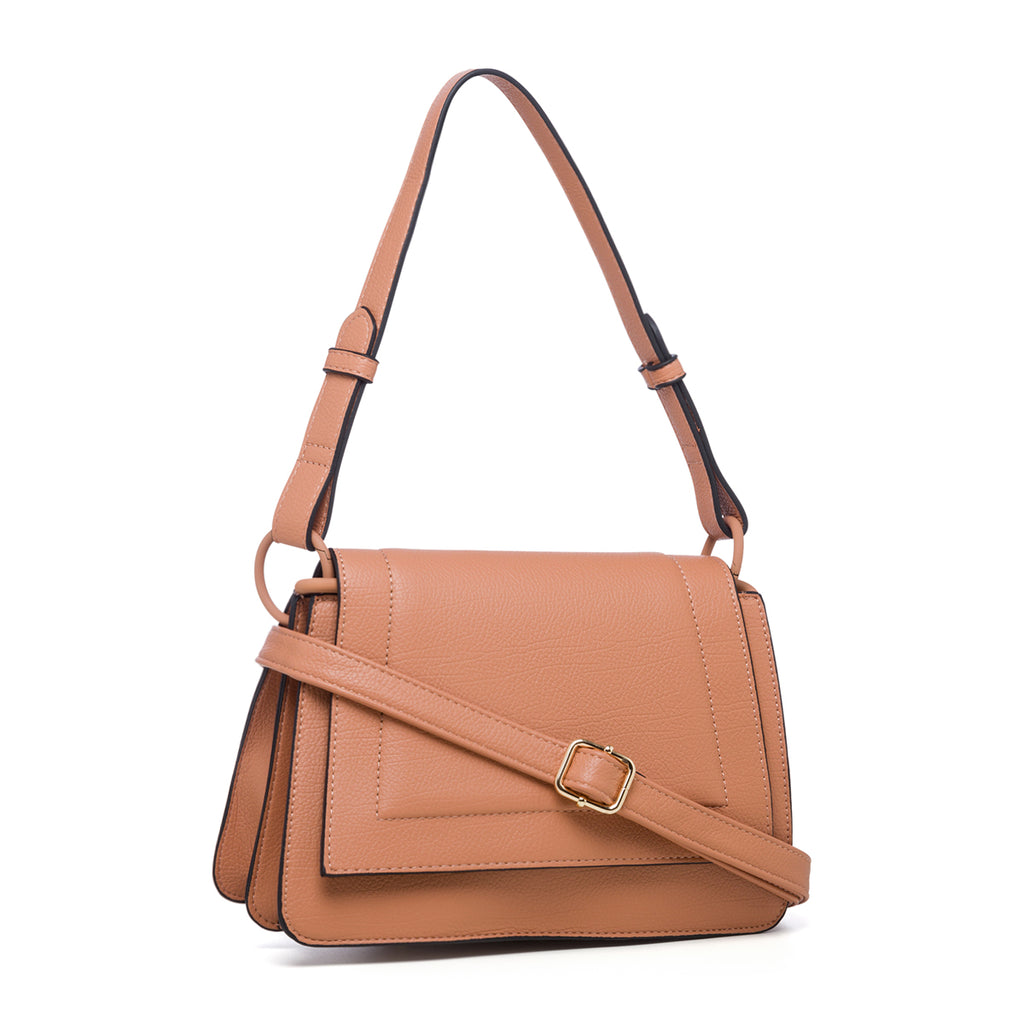 Borsa a mano rosa in pelle vegana con maxi-catena Call It Spring Rayah