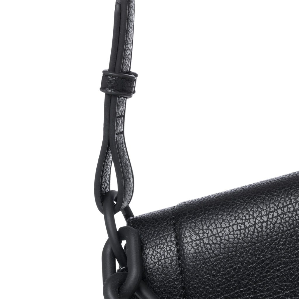 Borsa a mano nera in pelle vegana con maxi-catena Call It Spring Rayah