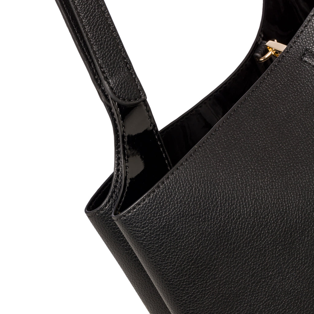 Borsa a spalla nera da donna Romeo Gigli Milano Aubrey