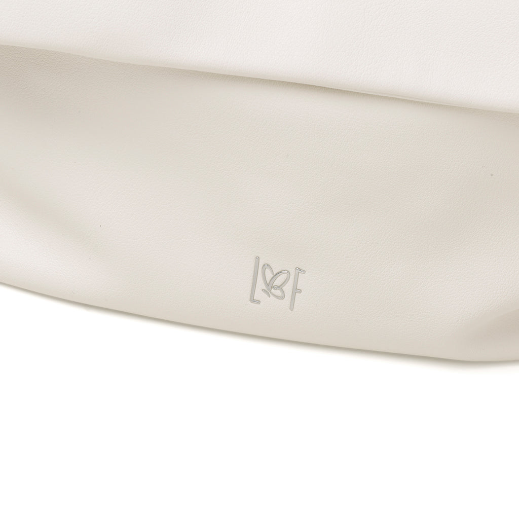 Borsa a spalla bianca da donna Lora Ferres