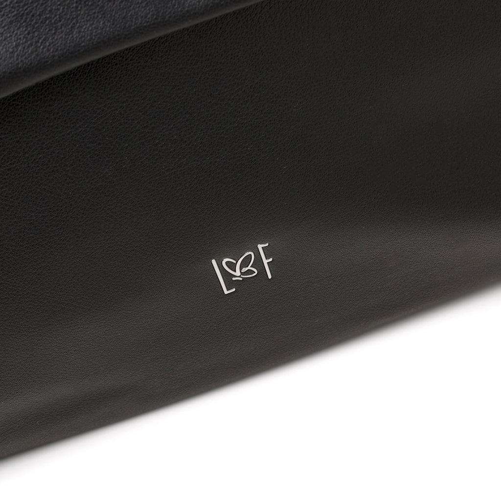 Borsa a spalla nera da donna Lora Ferres