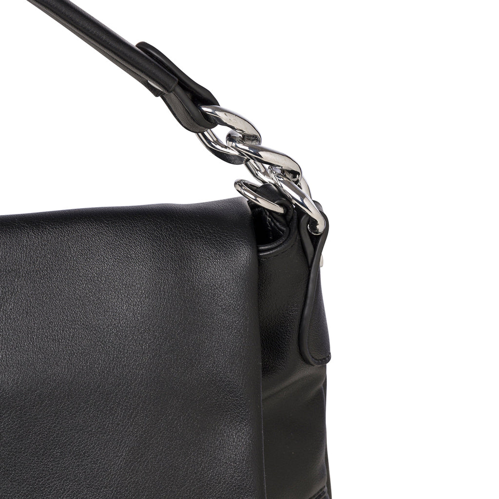 Borsa a spalla nera da donna Lora Ferres