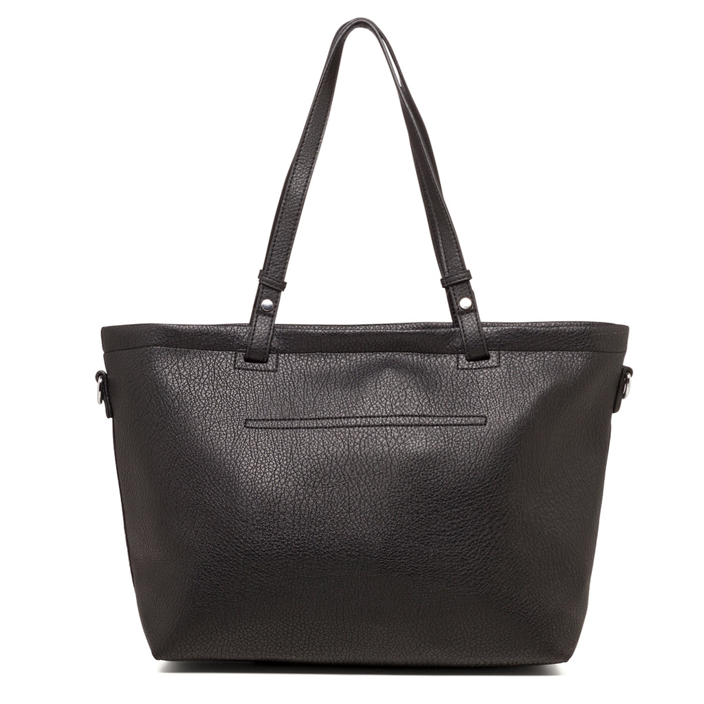 Borsa a spalla nera da donna Lora Ferres