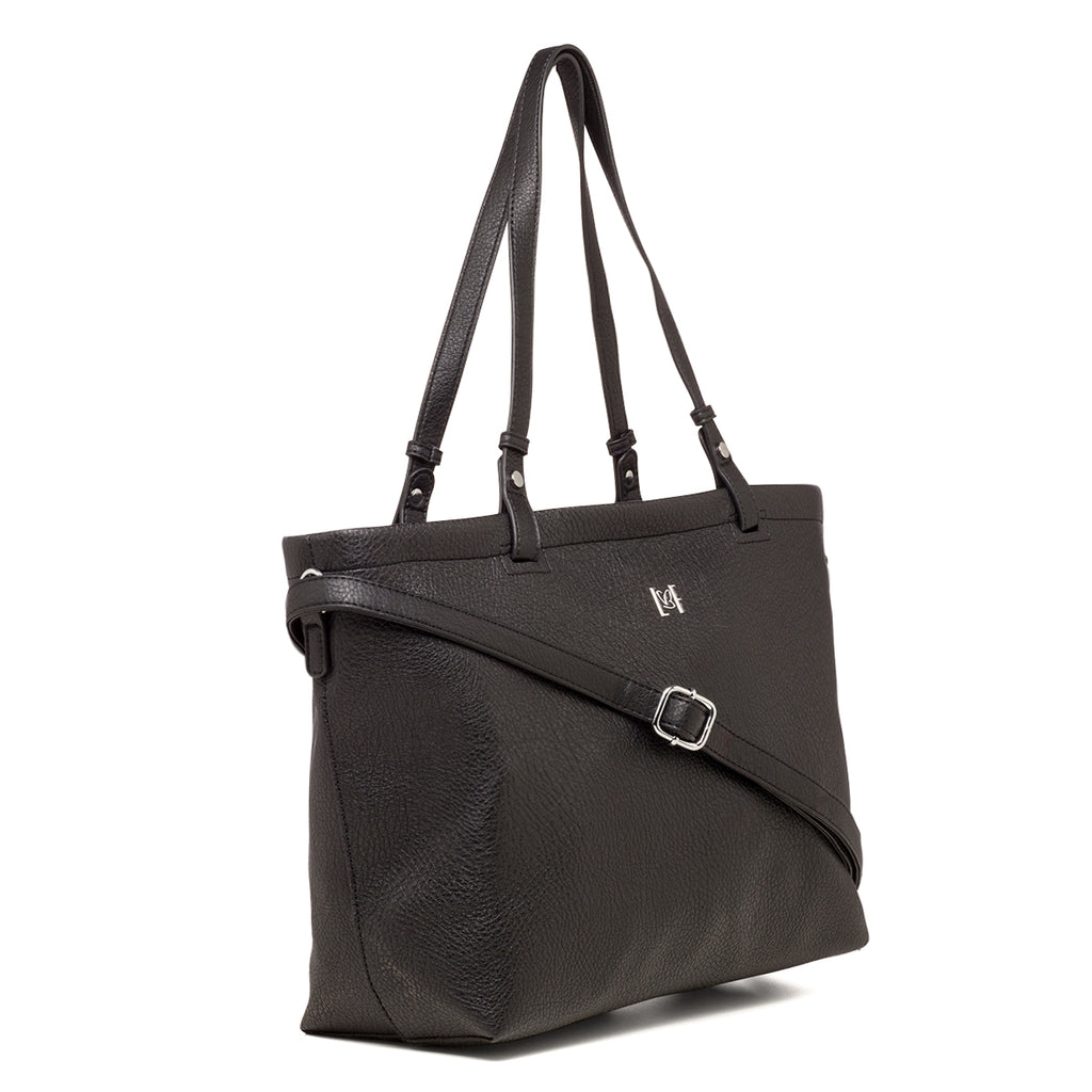 Borsa a spalla nera da donna Lora Ferres