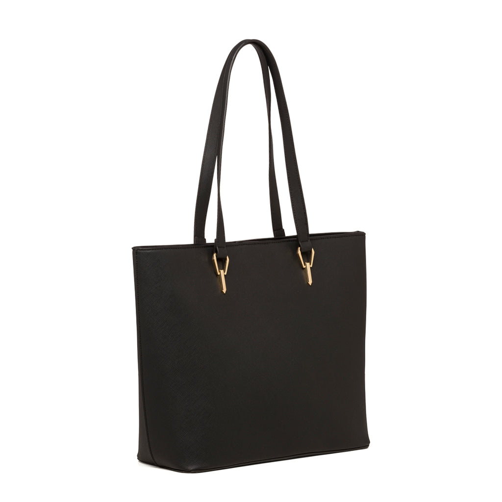 Borsa a spalla nera da donna Lora Ferres