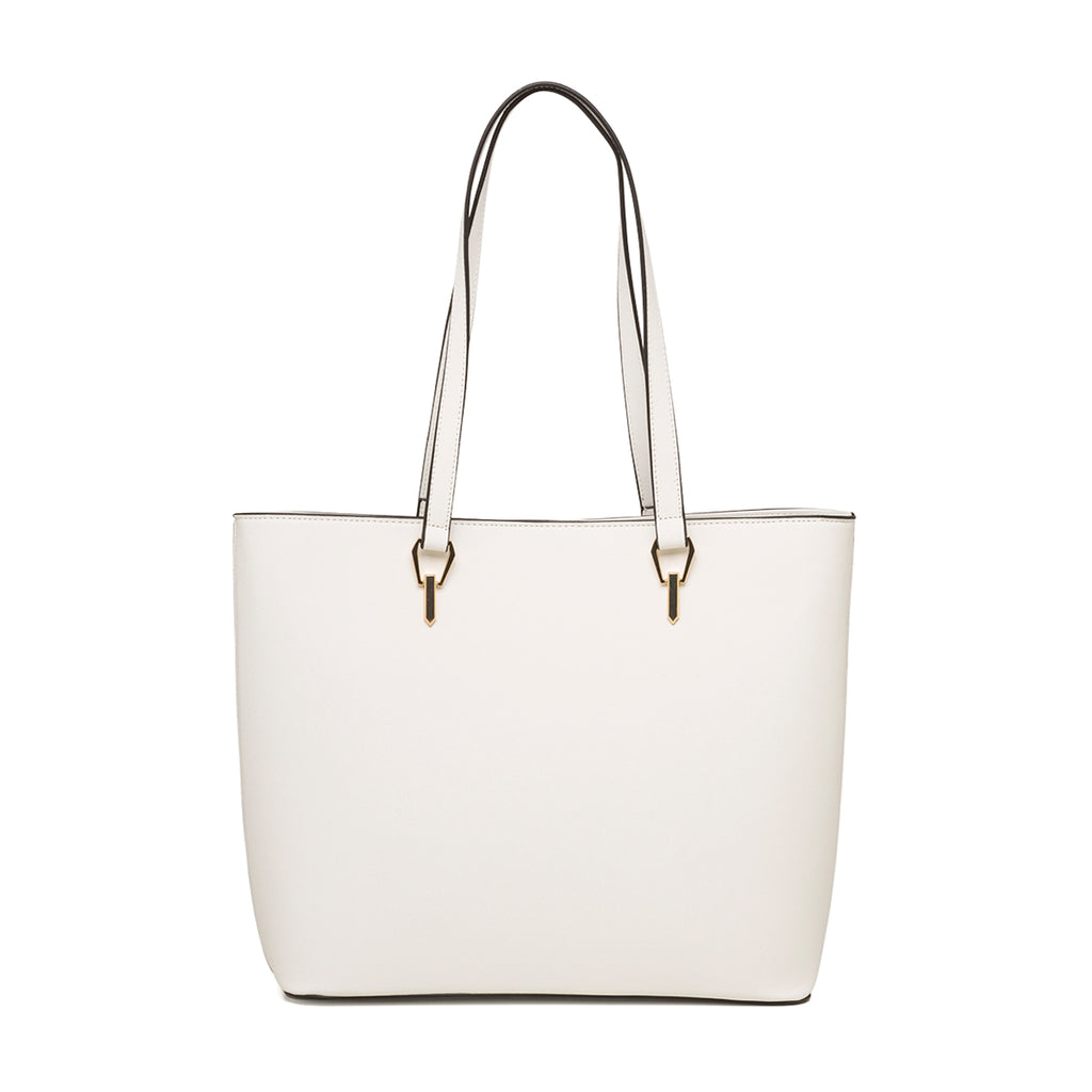 Borsa a spalla bianca da donna Lora Ferres