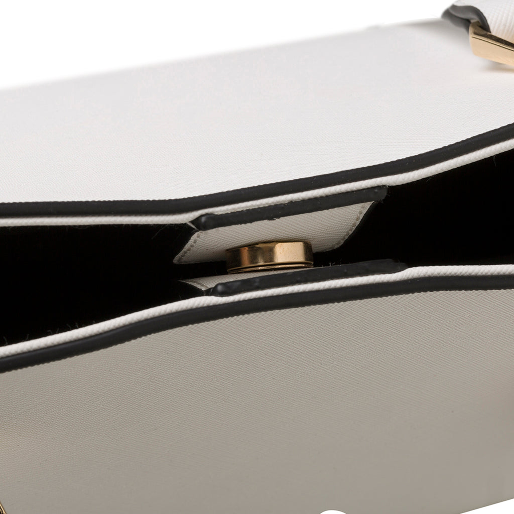 Borsa a spalla bianca da donna Lora Ferres