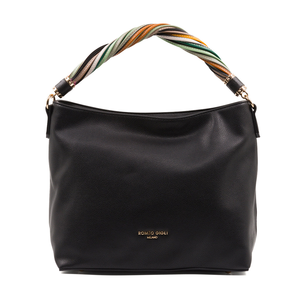 Borsa a spalla nera da donna Romeo Gigli Milano Ivana
