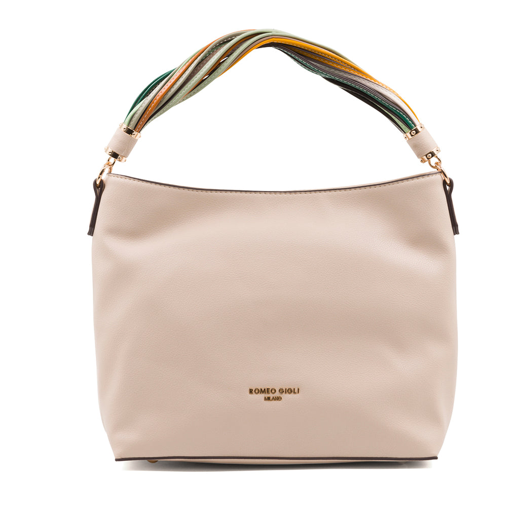 Borsa a spalla beige da donna Romeo Gigli Milano Ivana