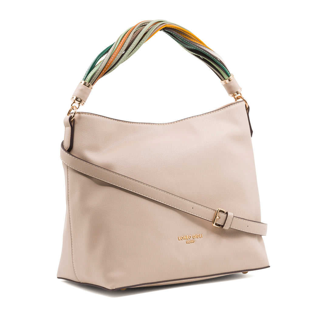 Borsa a spalla beige da donna Romeo Gigli Milano Ivana