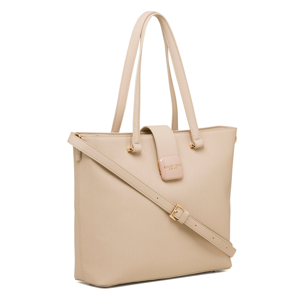 Borsa a spalla beige da donna Romeo Gigli Milano Rubina