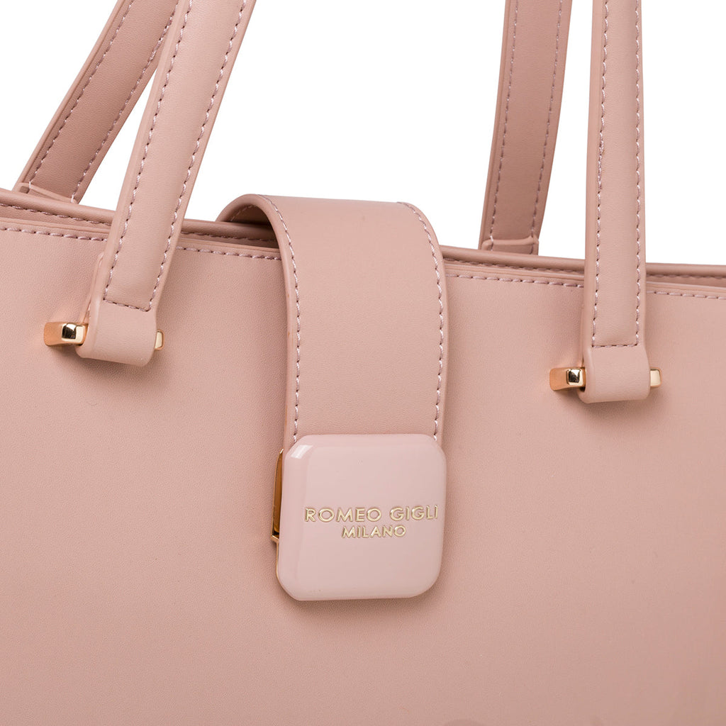 Borsa a spalla rosa da donna Romeo Gigli Milano Rubina