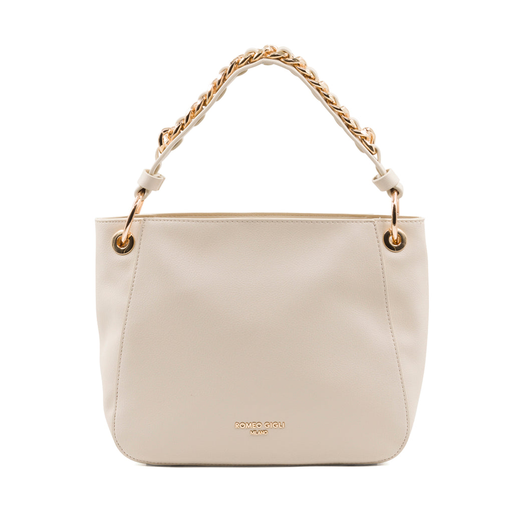 Borsa a spalla beige da donna Romeo Gigli Milano Giulia