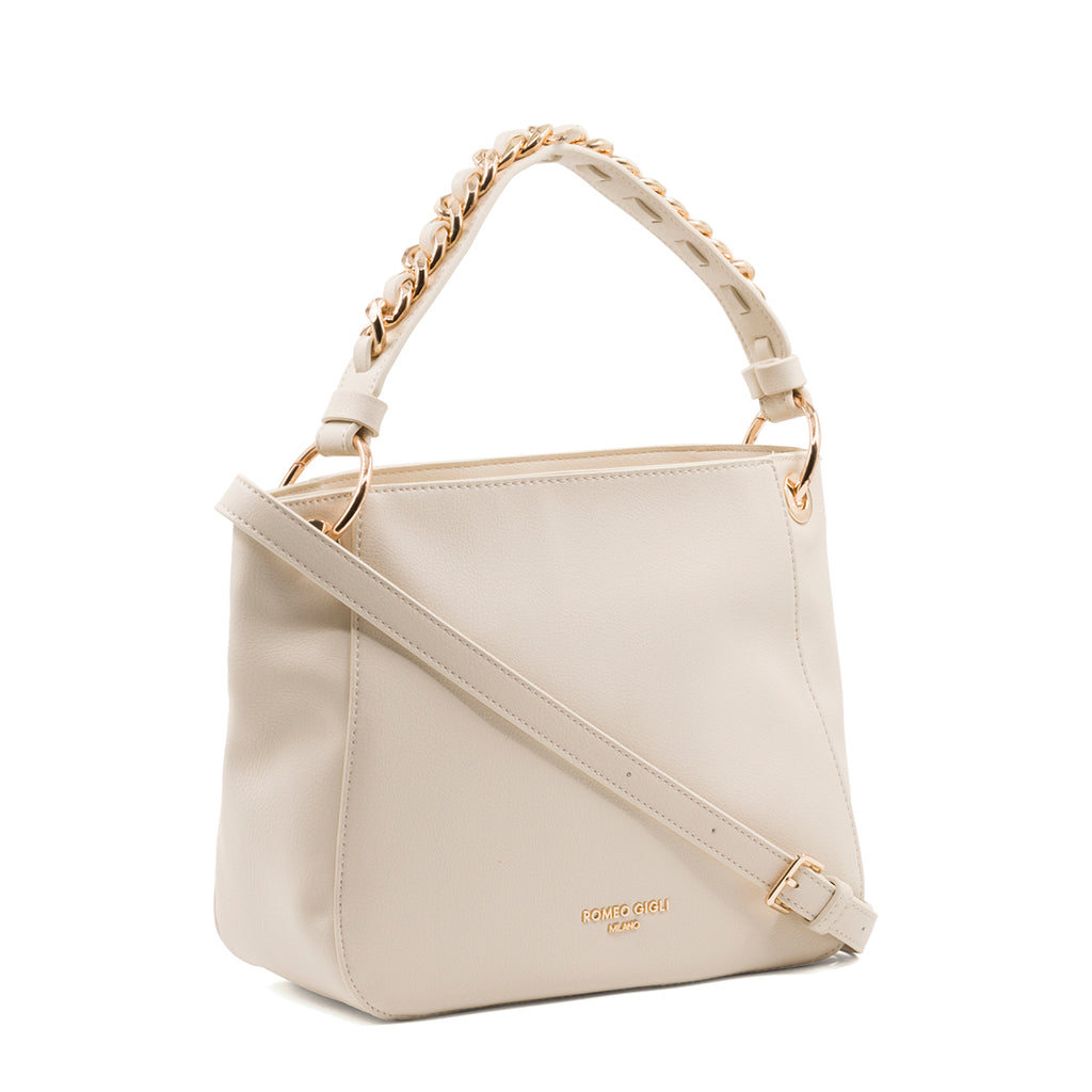 Borsa a spalla beige da donna Romeo Gigli Milano Giulia