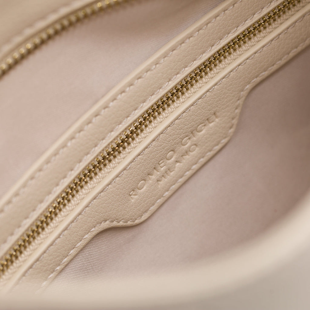 Borsa a spalla beige da donna Romeo Gigli Milano Giulia