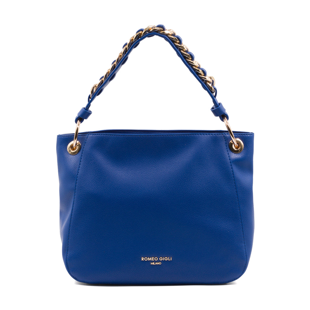 Borsa a spalla blu da donna Romeo Gigli Milano Giulia