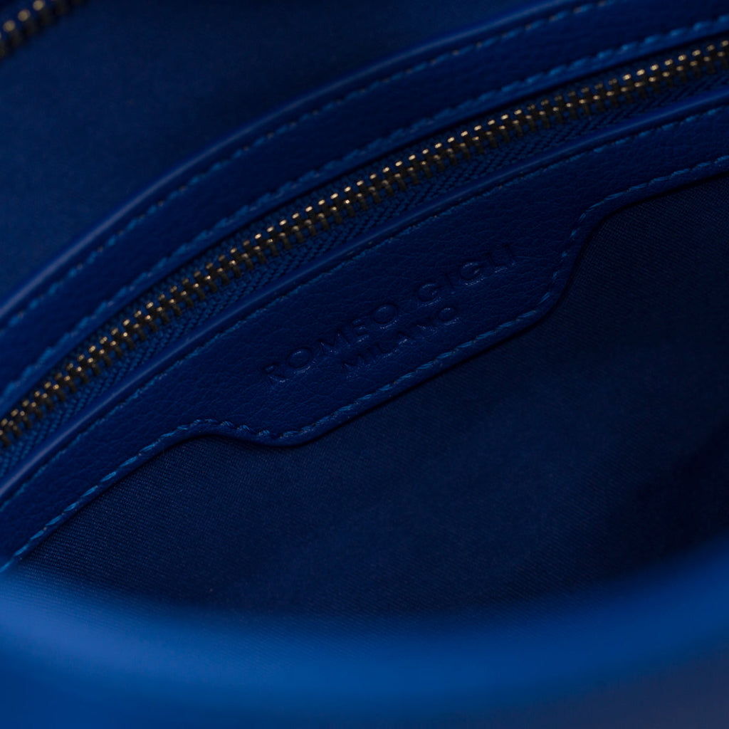 Borsa a spalla blu da donna Romeo Gigli Milano Giulia